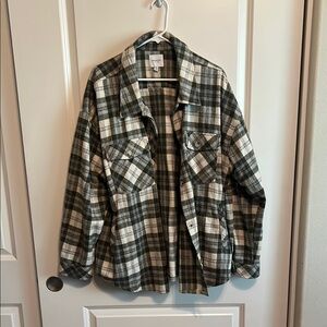 Brand new green plaid shacket